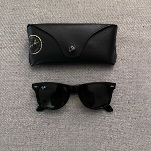 Ray-Ban RB2140 Wayfarer Classic Black Sunglasses with Case
